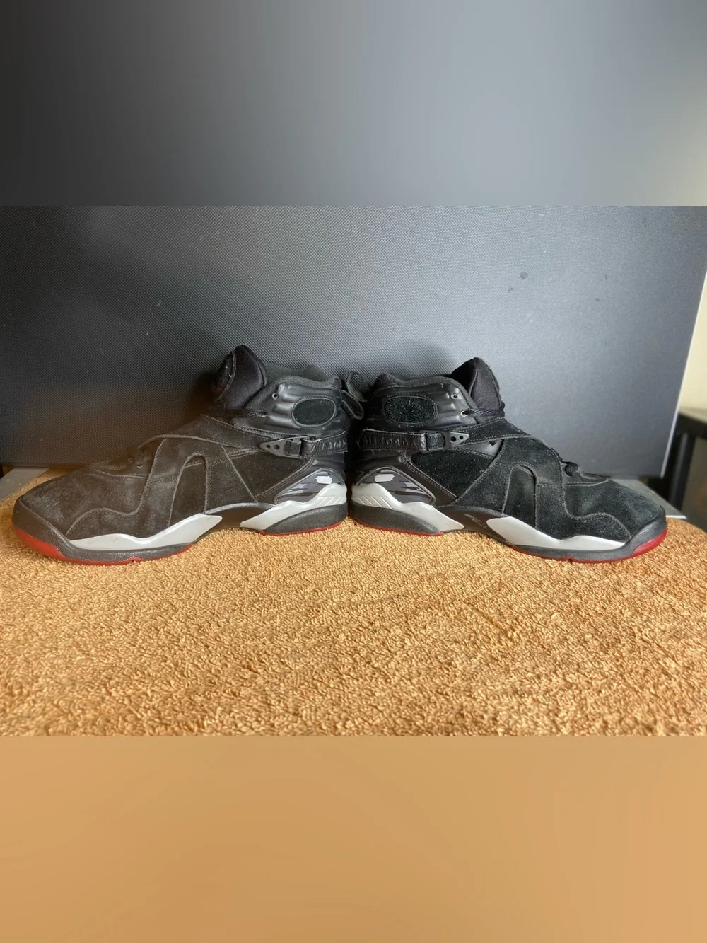 Nike Air Jordan 8 VIII Retro Playoff 2013 Black Size 6 1/2 Sneakers 305381-061